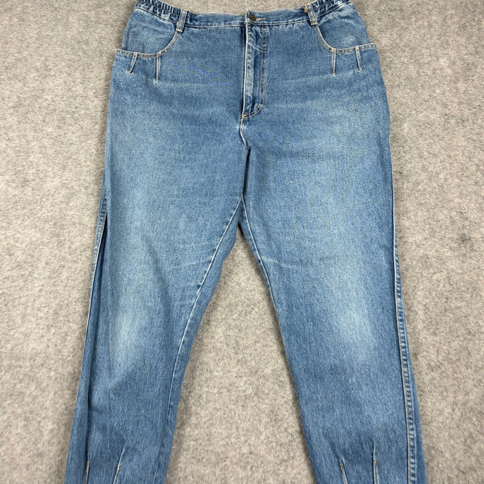 Gitano Jeans Womens 20 Blue Vintage 90s High Waisted Tapered Elastic Waist Denim