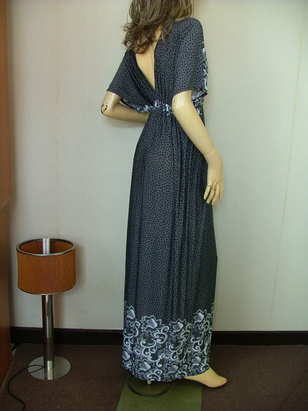 Dress Women’s Boho Caftan Kimono Ethnic V-neck Evening Party Maxi M L