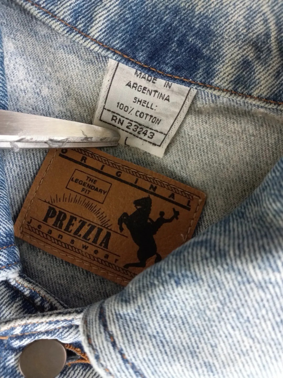 Prezzia Jeanwear Women Large Legend Vintage Acid Wash Denim Jacket Argentina