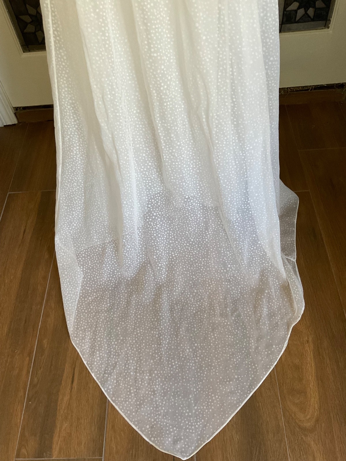 Vtg. Wedding Dress with Slip Victorian Boho Cottagecore Fairycore Small Train
