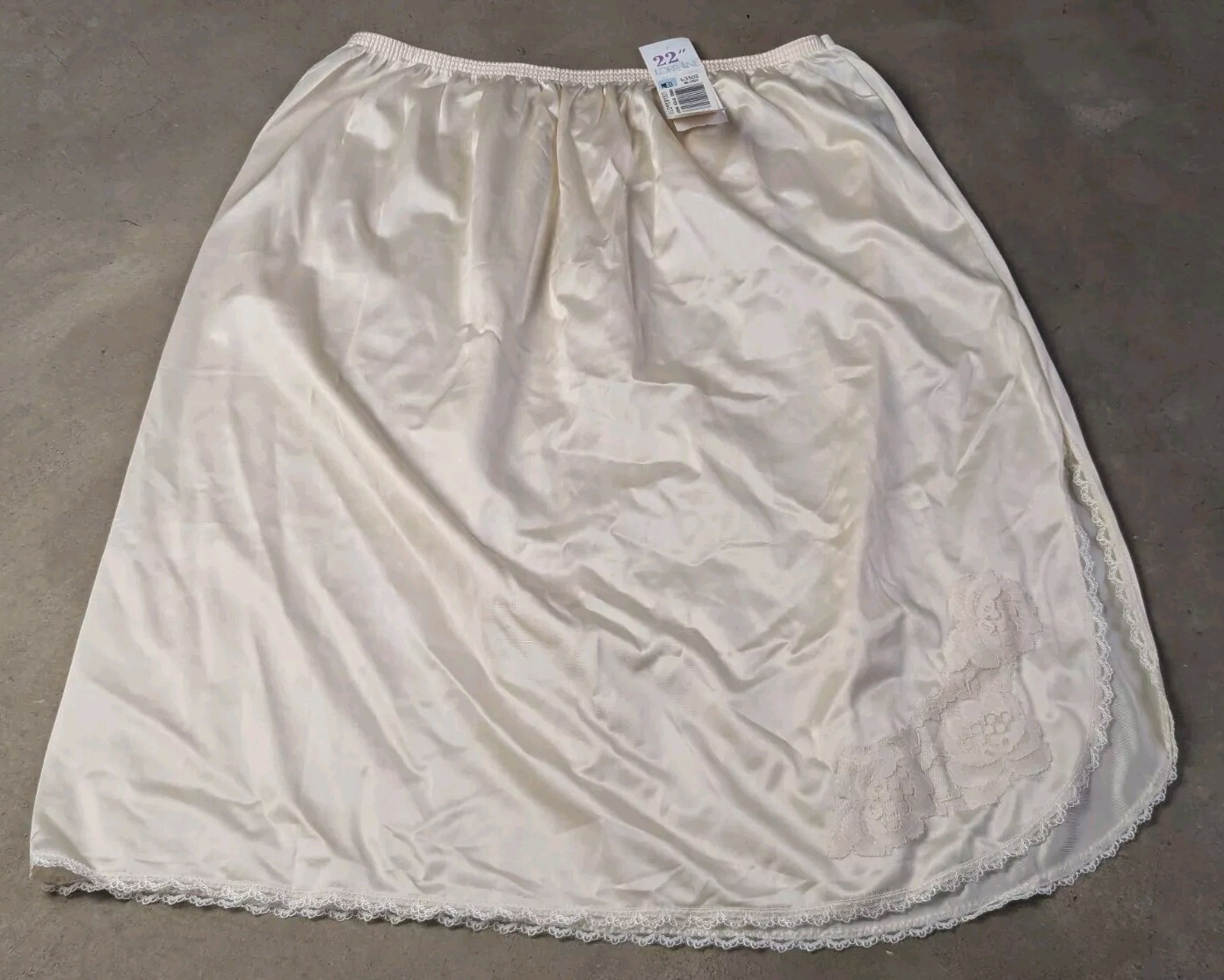 Vintage Lorraine Satin Night Gown Skirt 22″ NWT