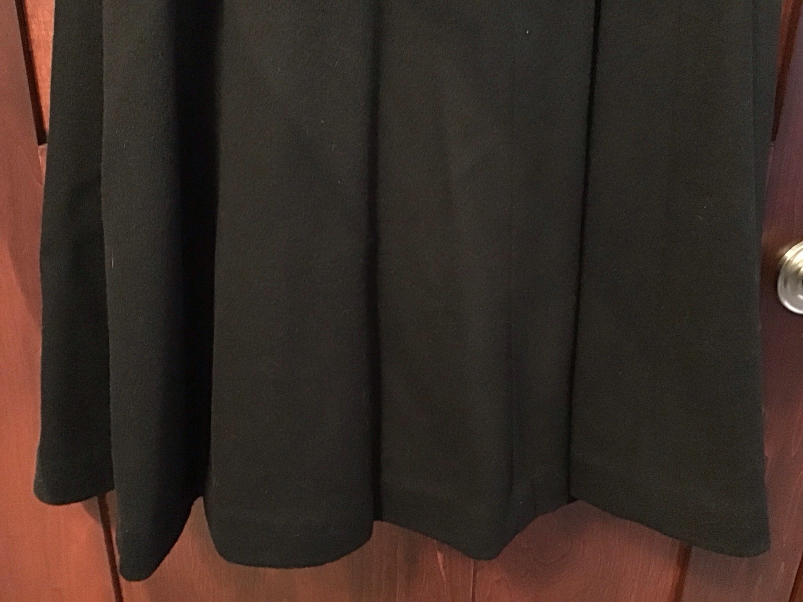 Vintage WORUMBO 100% Wool Long Black Size 6 Women’s Coat Fashioned by JILL JR.