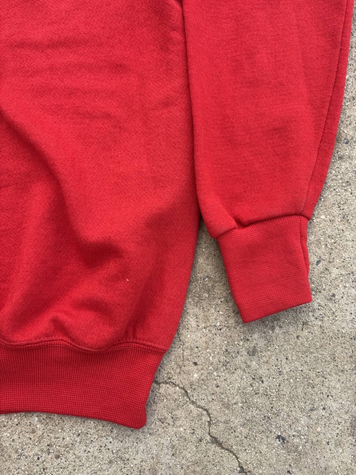Vintage Red 80s Raglan Sweatshirt Crewneck Size Medium Made In The U.S.A