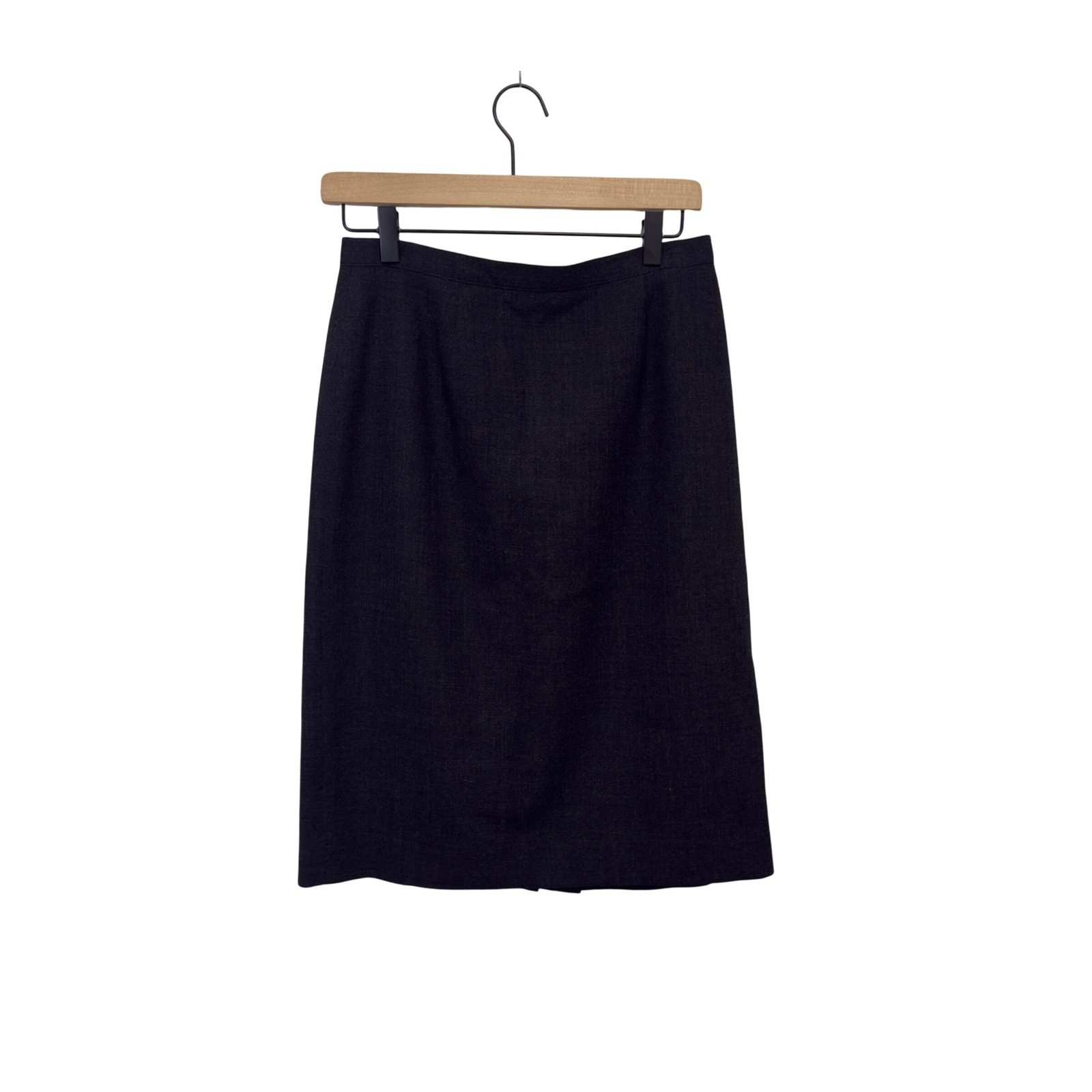 Vintage JH Collectibles Charcoal Gray 100% Wool Pencil Skirt Size 8