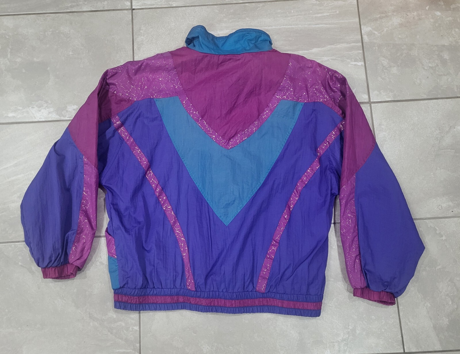 East West Track Windbreaker Jacket Hip Hop VTG 90s Woman’s Size 1X