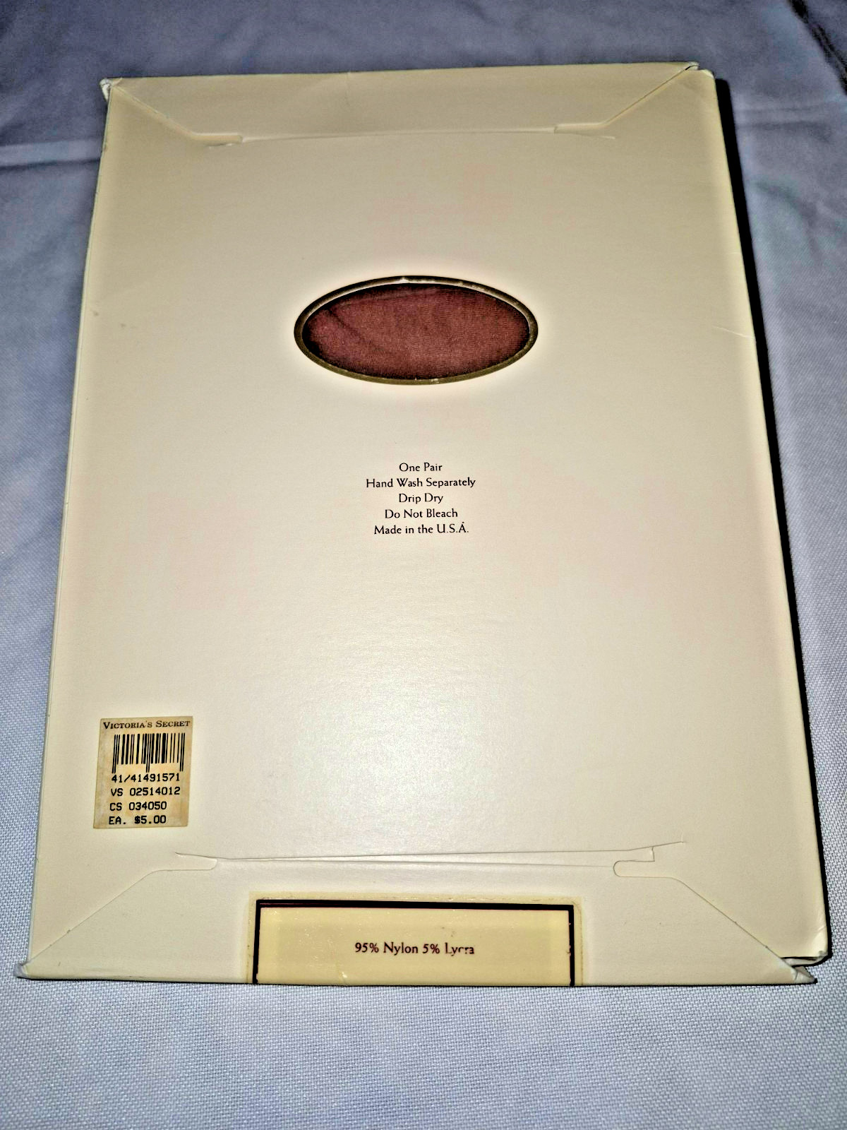 Boxed Victorias Secret Garter Stockings Lycra Sheer Nude Tall Lingerie for Legs