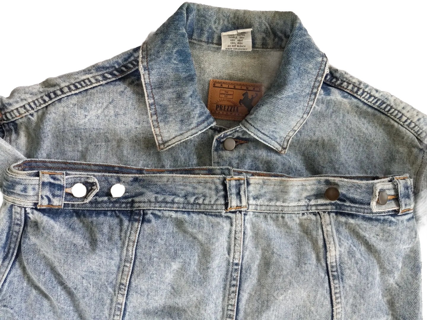 Prezzia Jeanwear Women Large Legend Vintage Acid Wash Denim Jacket Argentina