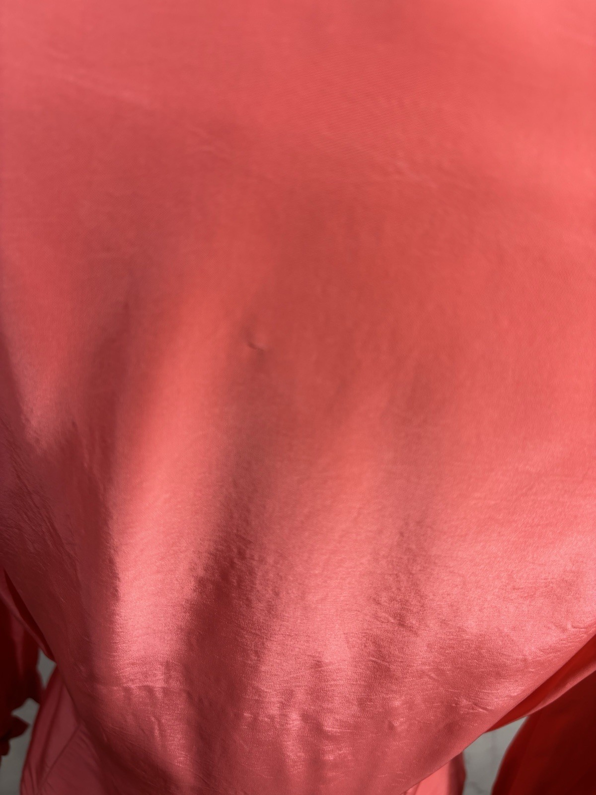 VTG 1940s Pink Button Up Blouse Pink Pleated Collar Retro Rockabilly 40s S Pinup