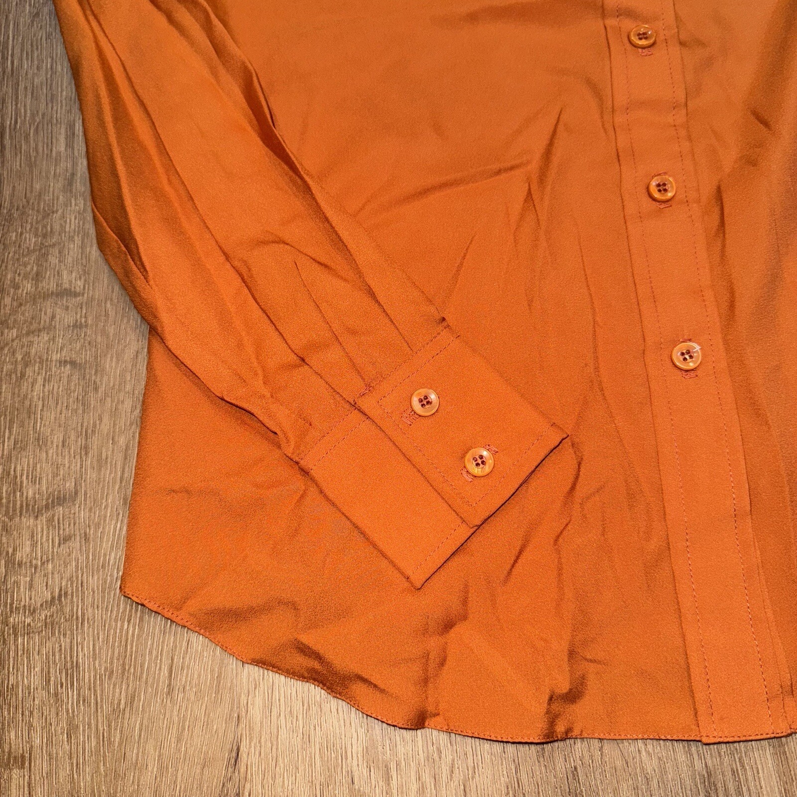 Vtg Urban Cowgirl Western Shirt Womens Rockabilly 60s 70s Polyester Disco 11 12
