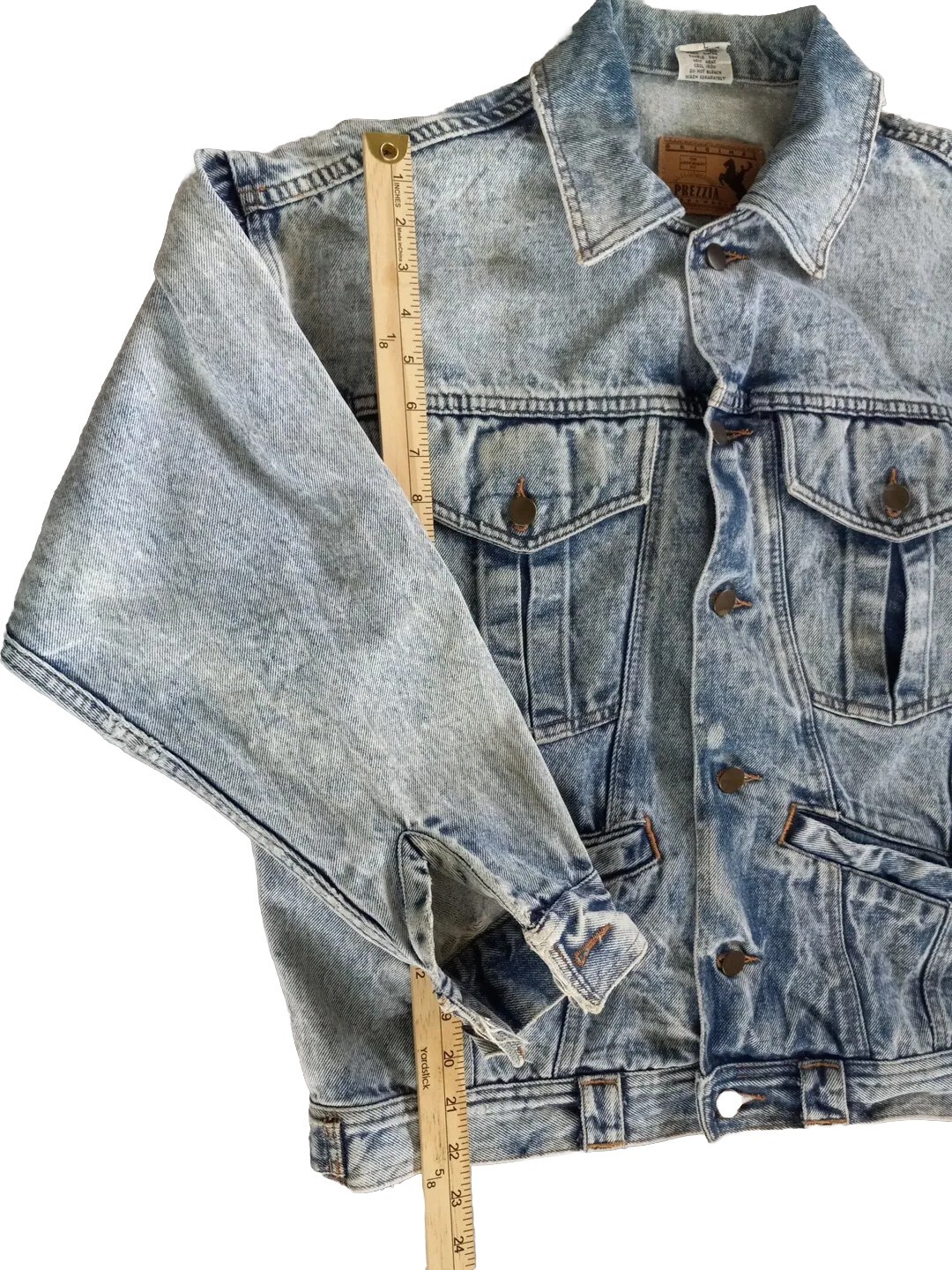 Prezzia Jeanwear Women Large Legend Vintage Acid Wash Denim Jacket Argentina