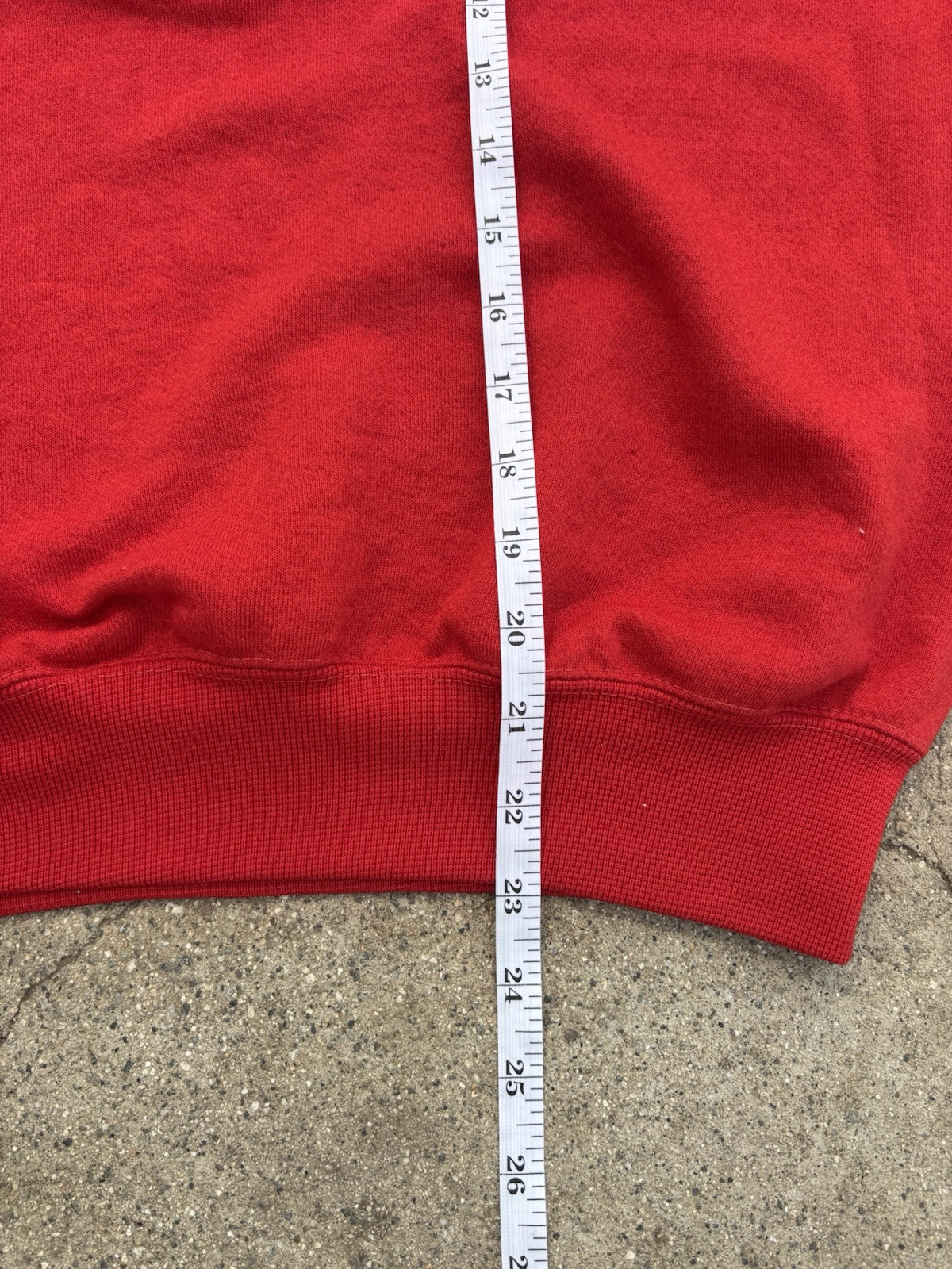 Vintage Red 80s Raglan Sweatshirt Crewneck Size Medium Made In The U.S.A