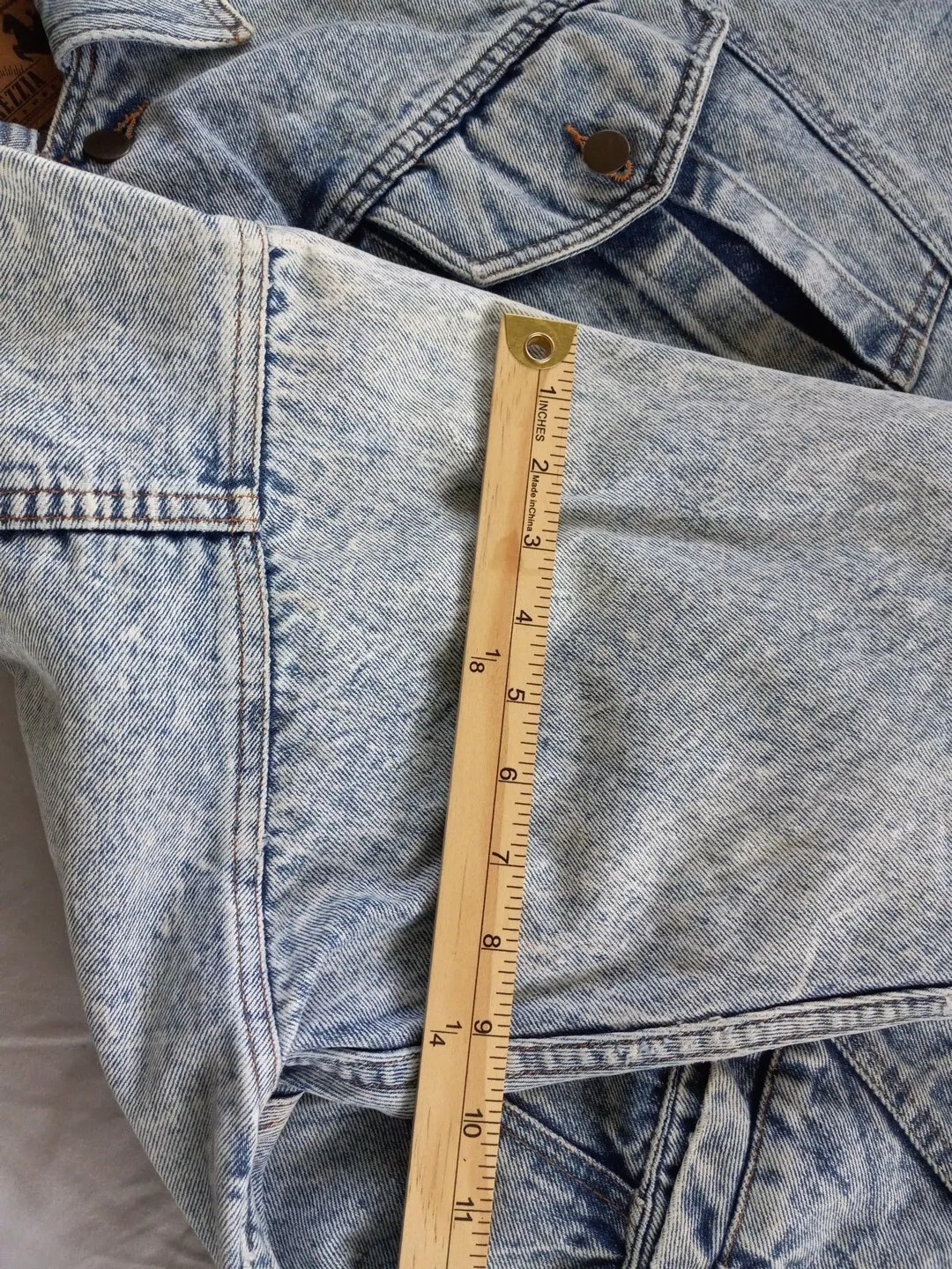 Prezzia Jeanwear Women Large Legend Vintage Acid Wash Denim Jacket Argentina