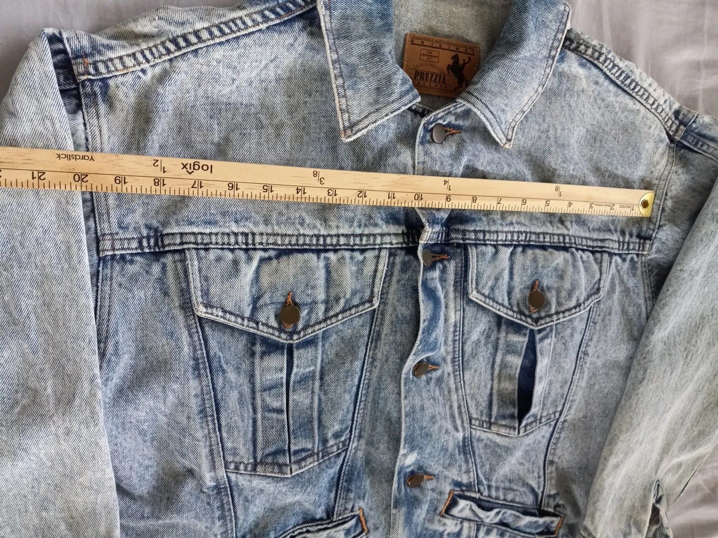 Prezzia Jeanwear Women Large Legend Vintage Acid Wash Denim Jacket Argentina