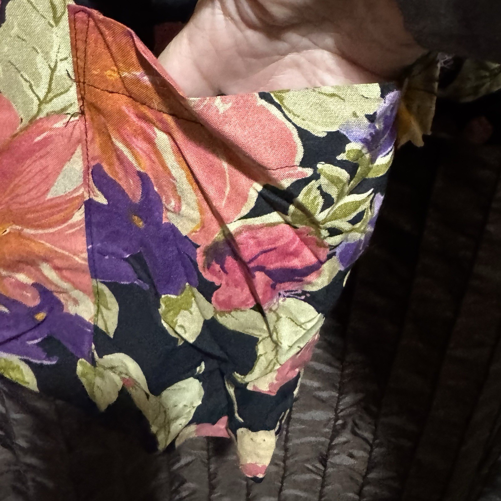 Floral Blazer Jewel Tones Oversized Long Size Women’s Medium Vintage 1980s