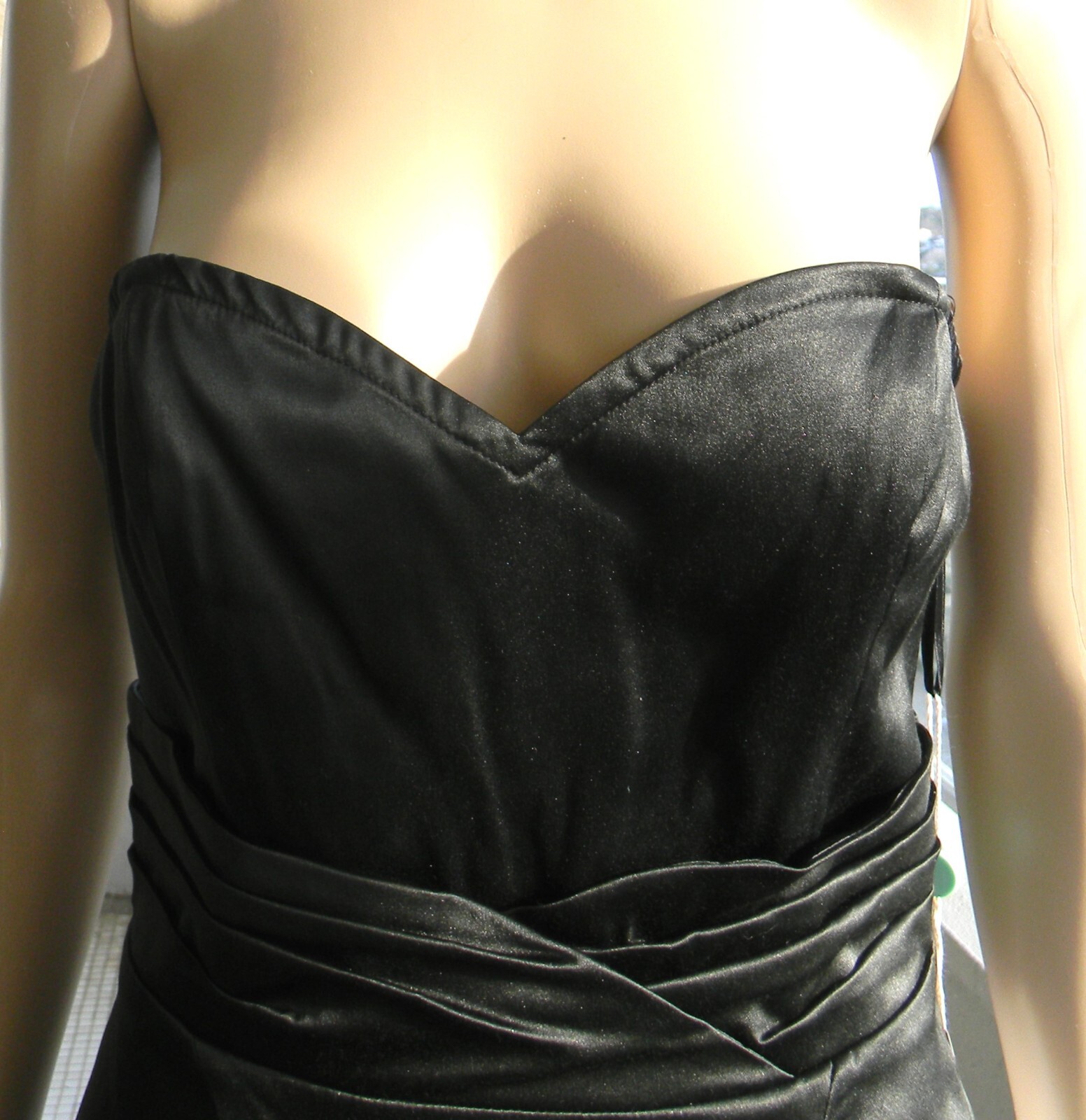 SPACE STYLE CONCEPT Made In Italy Strapless Little Black Dress