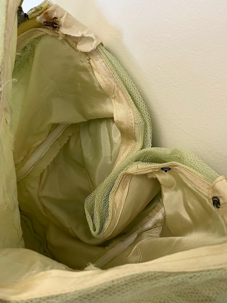 Vintage 1950s Light Green Tulle Party Dress | Fairycore Prom Gown | Tea Party XS