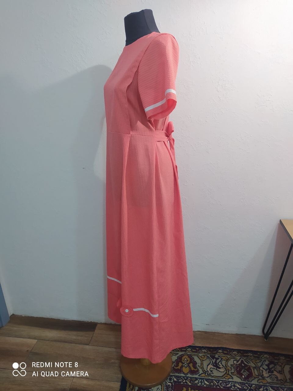 Vintage Women’s Dress Retro Maxi Long Handmade Unbranded, UK 14, US 12