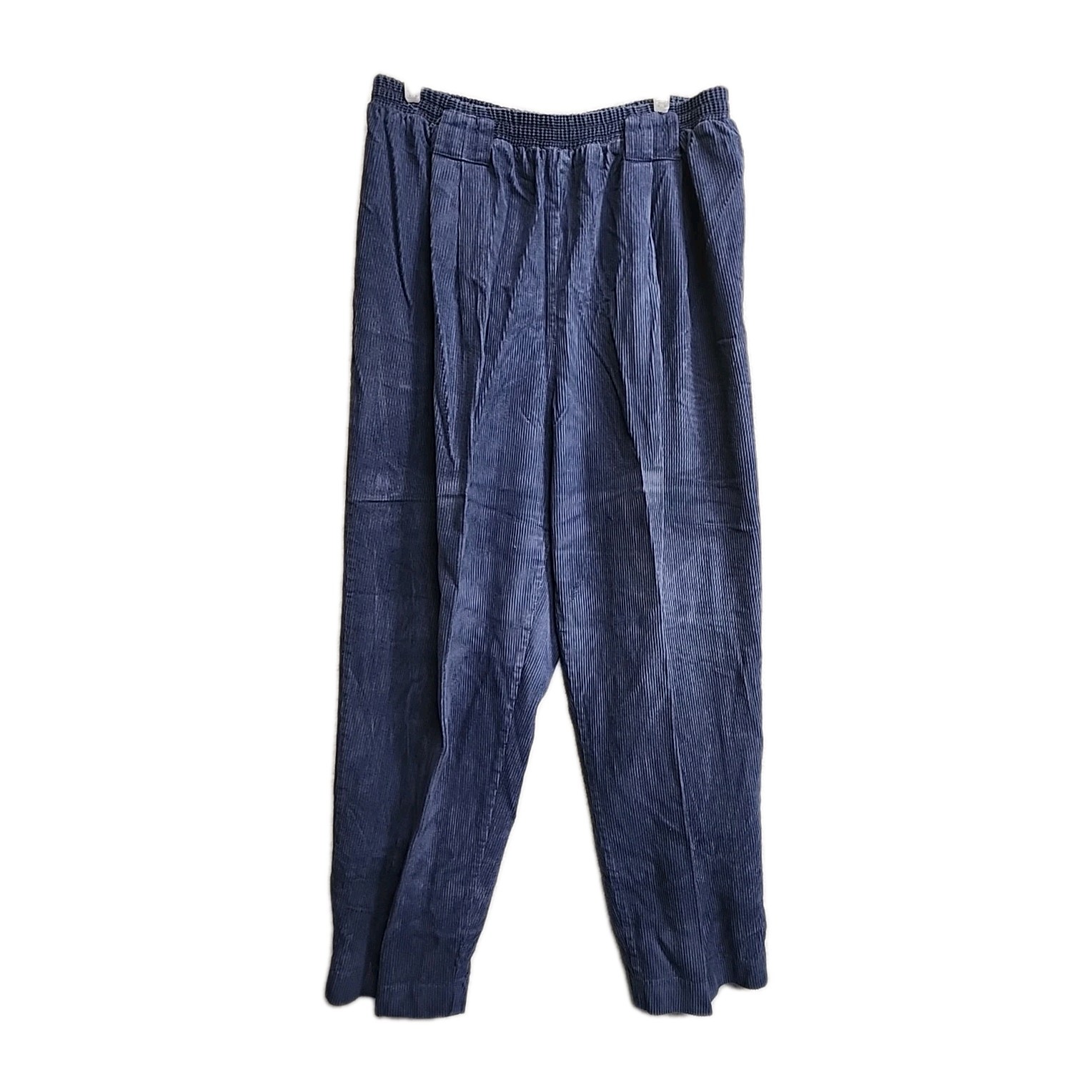 VTG 90s Corduroy pants size 34″x 28″ W Essential Sport Loafers trousers Blue