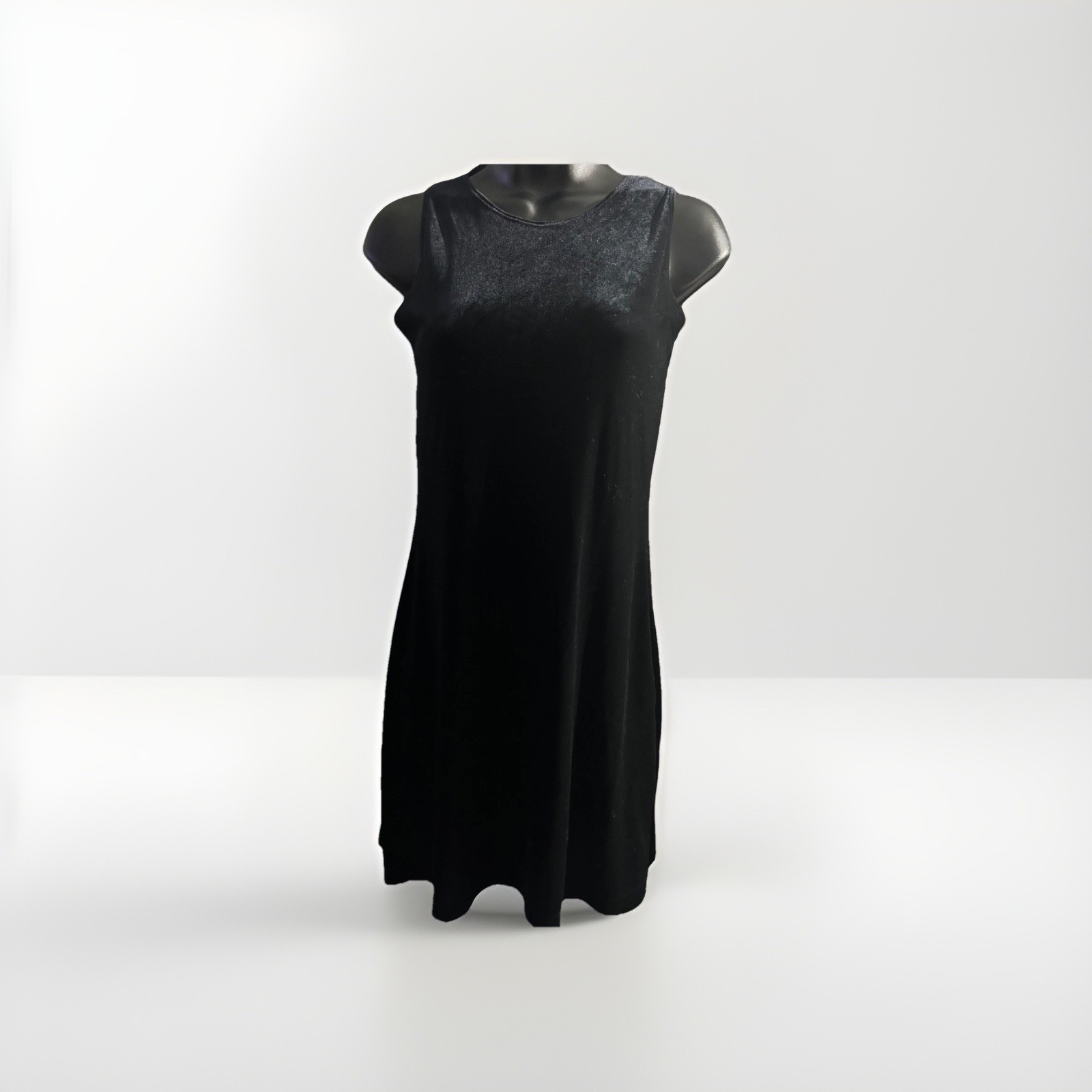 Vintage High Maintenance Velvet Little Black Dress Size Small