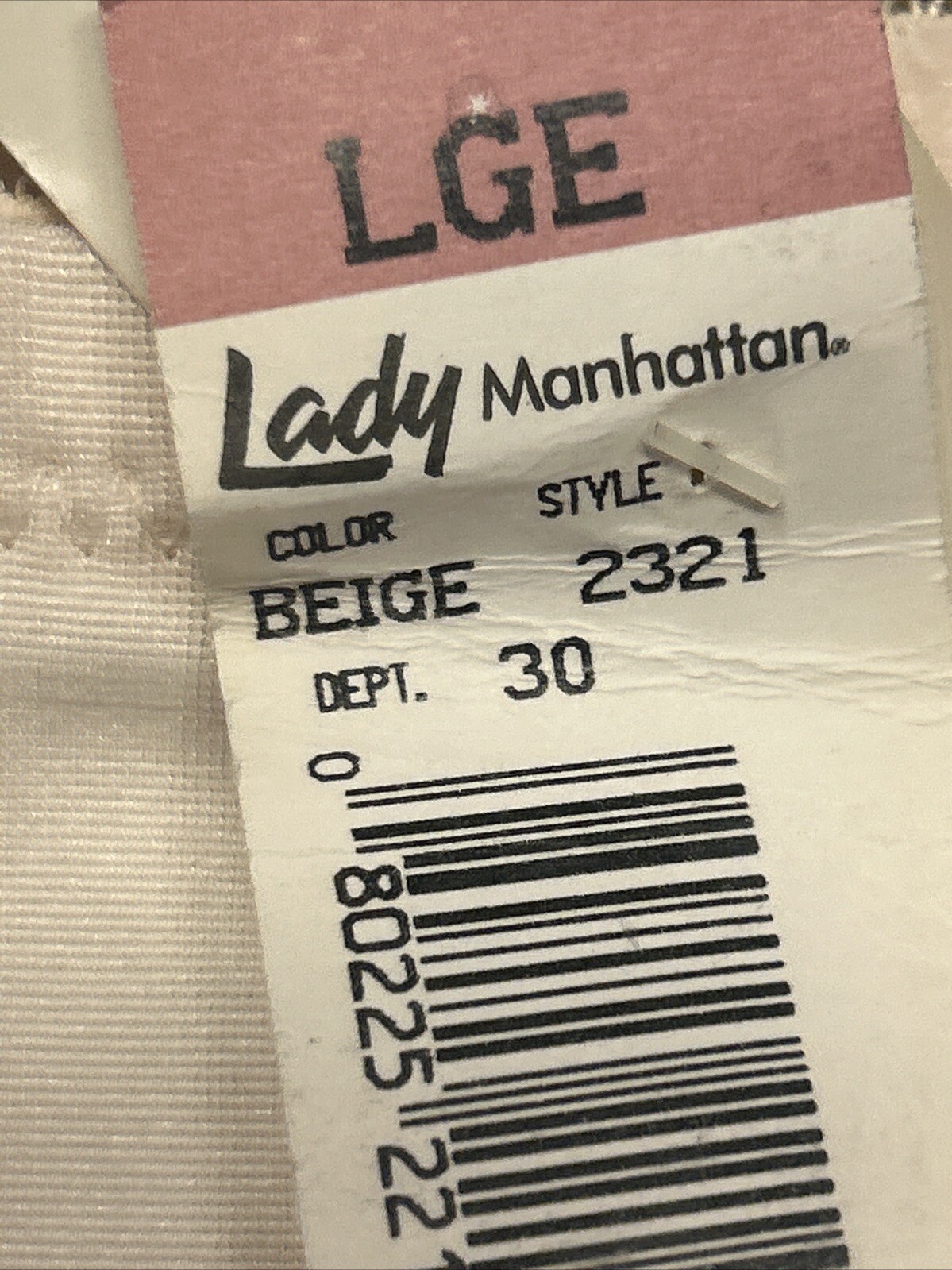 Vintage Lady Manhattan Panty Girdle Sz L Union Made Shapewear USA Nylon Spandex